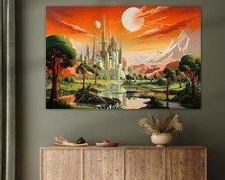 Example of the artwork in a room