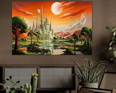 Example of the artwork in a room