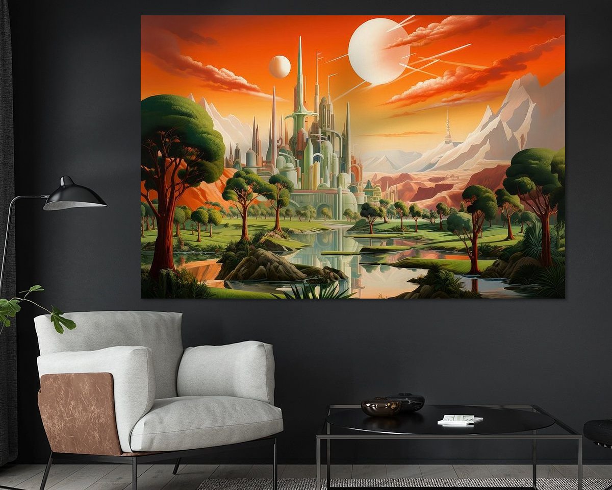 Example of the artwork in a room