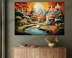 Example of the artwork in a room