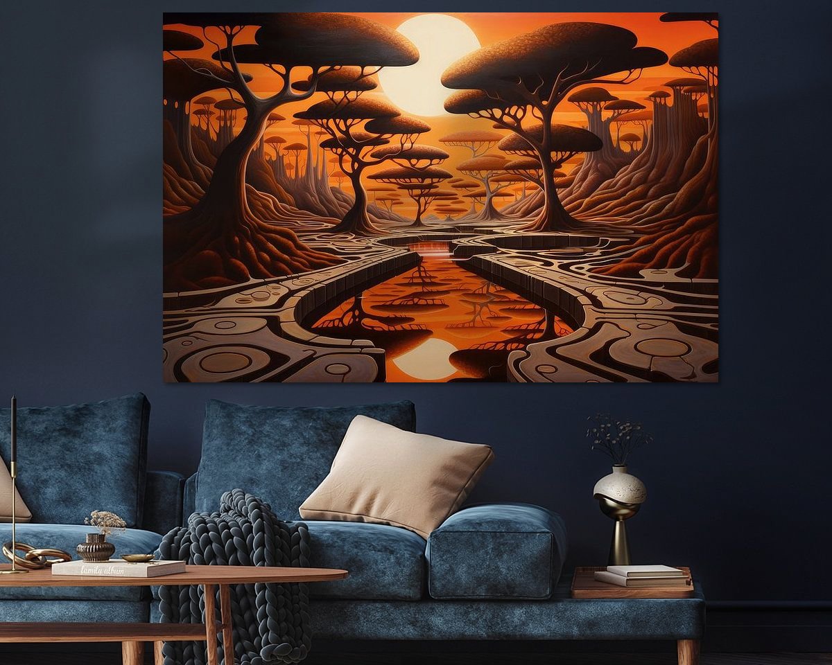 Example of the artwork in a room