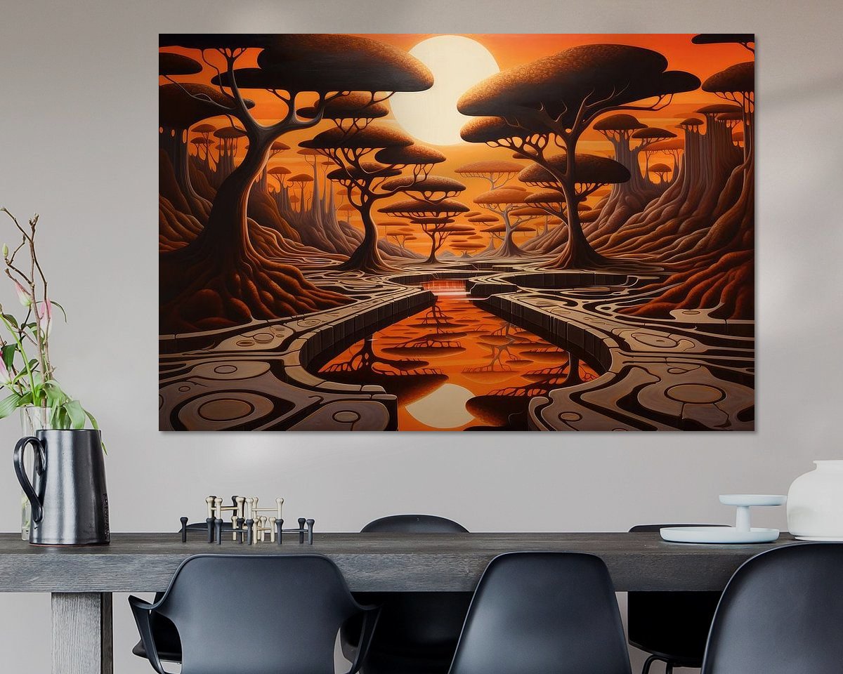 Example of the artwork in a room