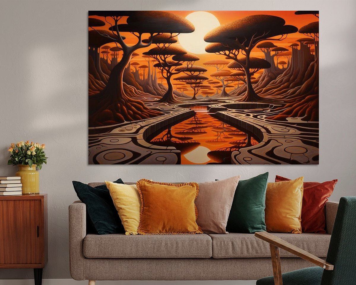 Example of the artwork in a room