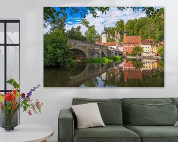 Idyllisch oud stadje Kallmünz aan de rivier Naab