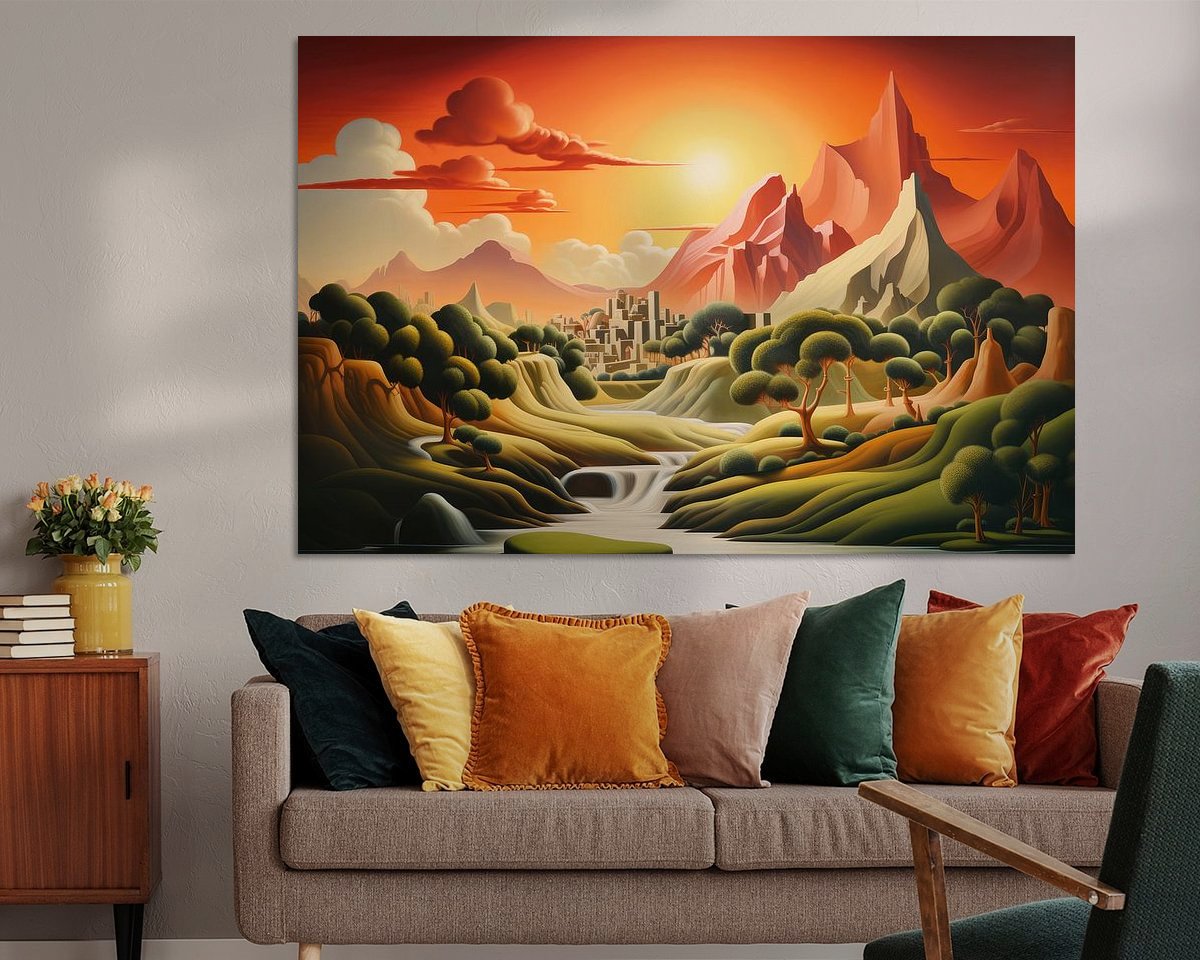 Example of the artwork in a room