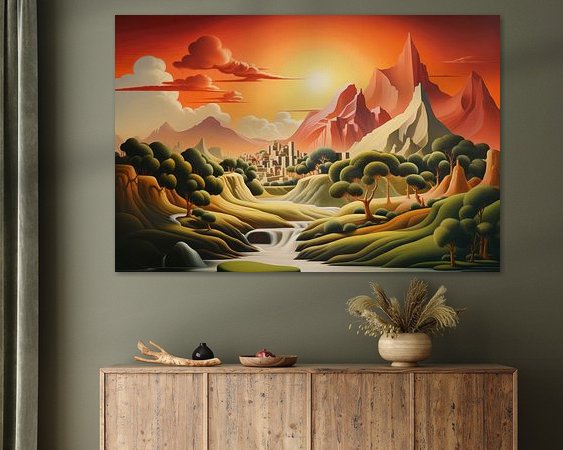 Example of the artwork in a room