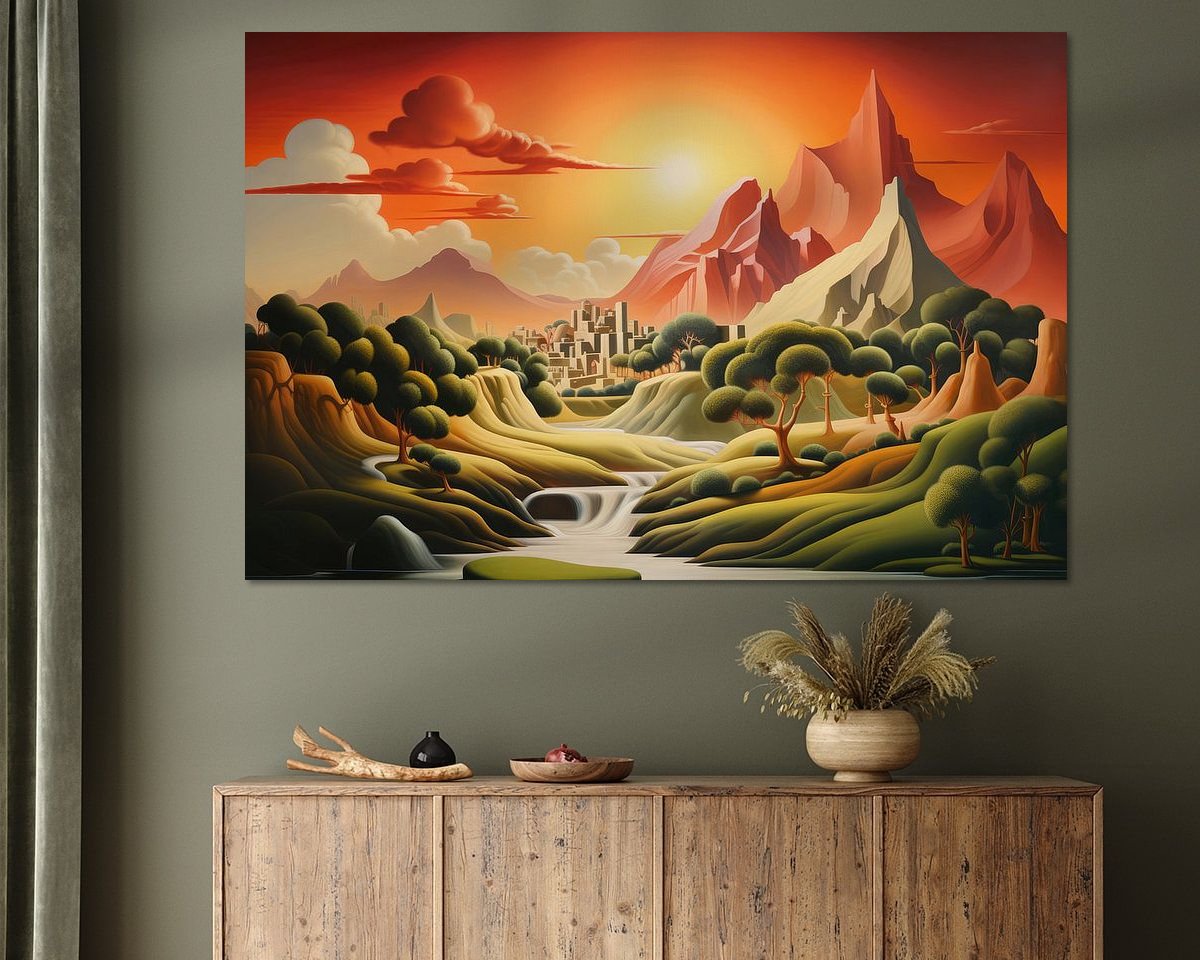 Example of the artwork in a room