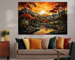 Example of the artwork in a room