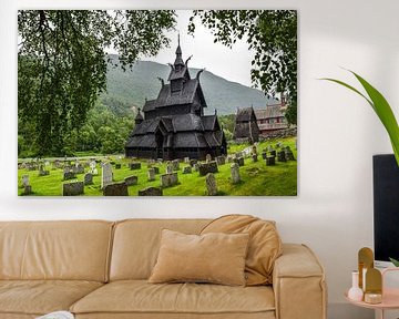 Stavkirke de Borgund sur Jarne Buttiens