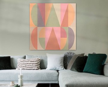 Kleurrijke abstracte geometrische 5 van Georgia Chagas