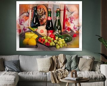 Fruit & drank arrangement van Rob Boon