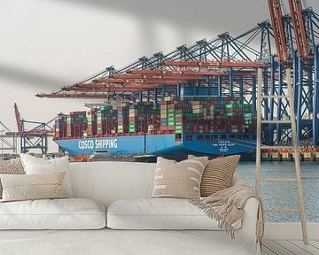 Cosco Shipping CSCL Pacific Ocean container ship. by Jaap van den Berg