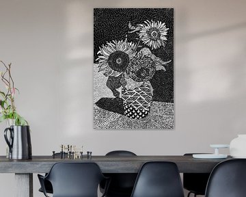 Sonnenblumen - Van Gogh Stil von Cats & Dotz