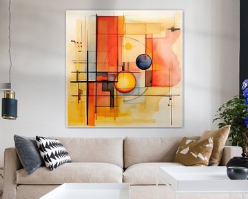 Modern Abstract Expressionisme 41940 van Abstract Schilderij