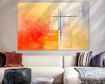 Eenvoudig Mooi Abstract 232962 van Abstract Schilderij