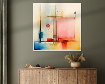 Modern Abstract Expressionisme 28496 van Abstract Schilderij