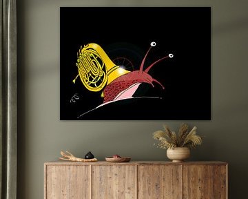 Snail and French Horn - Molto Adante by Maarten Hartog