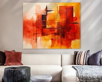 Werk aan de Muur 384945 van Abstract Schilderij