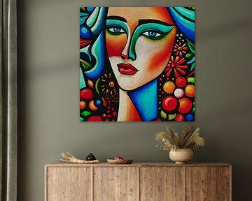 Portraits painted in expressionist style no.19