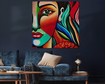 Portraits painted in expressionist style no.15
