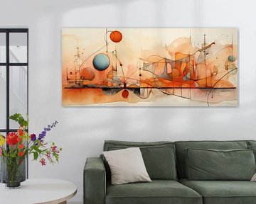 Kleurrijk abstracte kunst 473914 van Abstract Schilderij