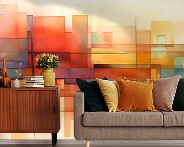 Modern Abstract Expressionisme 485938 van Abstract Schilderij