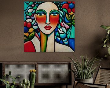 Portraits painted in expressionist style no.28