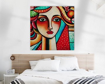 Portraits painted in expressionist style no.26
