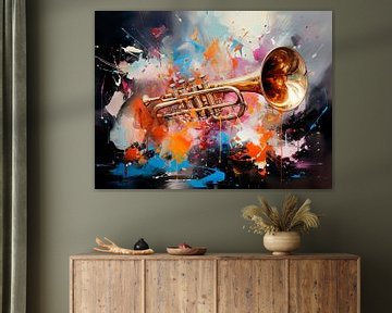 MUSIC ART Trumpet by Melanie Viola