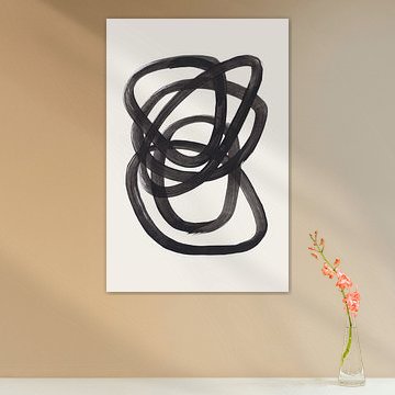 Spirales d'encre noire