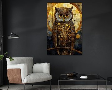 Hibou abstrait sur Bert Nijholt