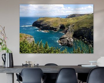 English coast in Cornwall by Ingrid van Sichem