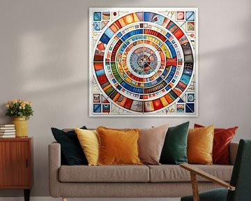 Mandala Modern 41995 van Abstract Schilderij