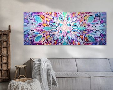 Mandala van Abstract Schilderij