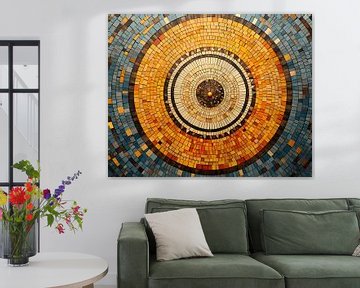 Grote Mandala 57977 van Abstract Schilderij