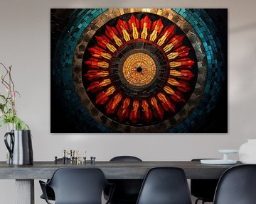 Mandala Kleurrijk 58930 van Abstract Schilderij