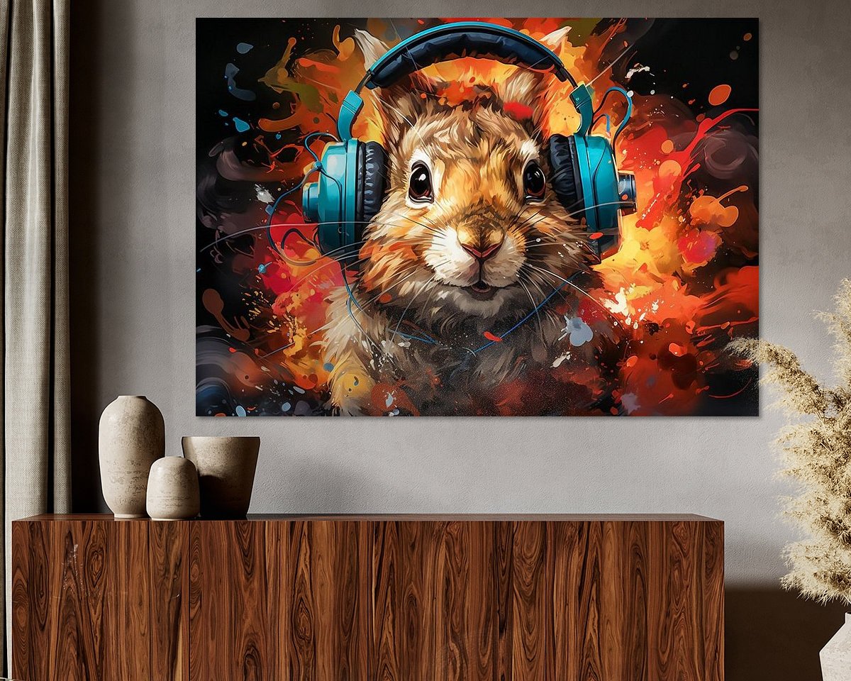 Example of the artwork in a room