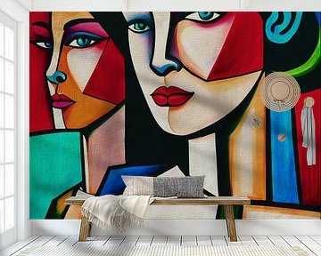 Ein Mann, der Mädchen in einer Beziehung beobachtet