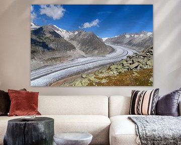 Glacier d'Aletsch en Suisse sur Paul van Baardwijk