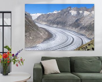 Aletsch glacier in Switzerland by Paul van Baardwijk