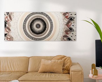 Méditation Mandala sur Peinture Abstraite