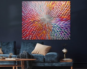 Mandala of Fish van Abstract Schilderij