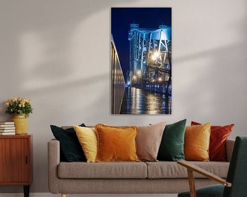 Elbe Brug Blauw Wonder van Sylvio Dittrich