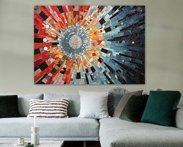 Mandala Mandala sur Peinture Abstraite