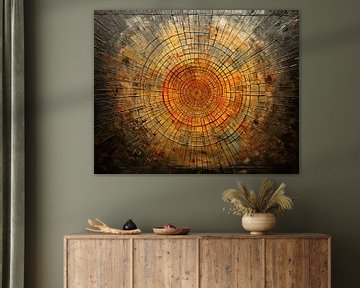 Mandala sur Peinture Abstraite