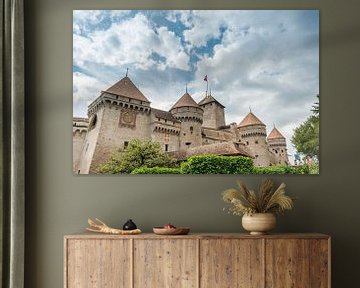 The castle of Chillon, near Montreux (Switzerland). sur Carlos Charlez