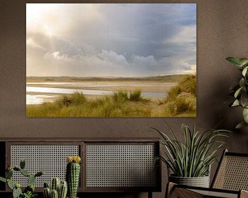 Vallée de Slufter sur la plage de l'île de Texel dans les Wadden néerlandaises sur Sjoerd van der Wal Photographie