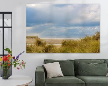 Vallée de Slufter sur la plage de l'île de Texel dans les Wadden néerlandaises sur Sjoerd van der Wal Photographie