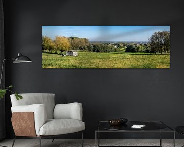 Wide panorama i the Flemish Ardennes by Werner Lerooy