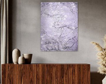 Lilac Gray Blossoms van Your unique art